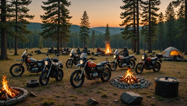 Toutes les astuces pour organiser un voyage camping pas cher pour un groupe de motards