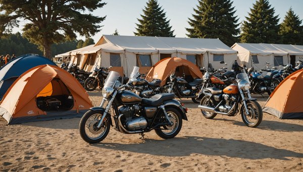 Comment organiser des vacances en moto en groupe avec des nuits prévues dans les campings à Royan ?