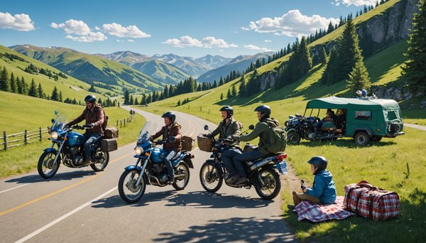 Comment économiser sur les vacances en moto en famille ?
